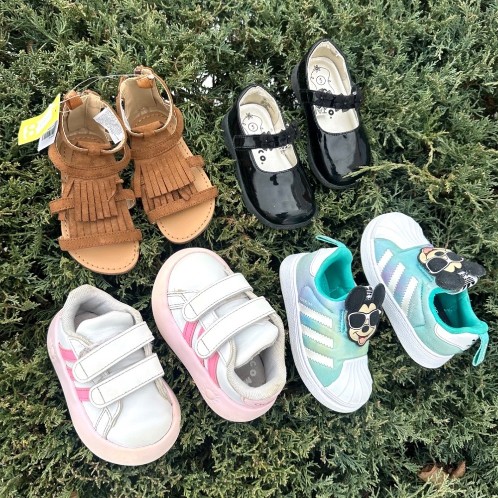 Baby Girl Size 5 Shoes Adidas X Disney Sneakers Circo Dress Shoes Crazy 8 Sandal